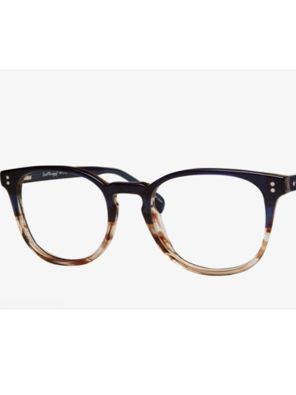 Ernest Hemingway H4873 Unisex Cateye Designer Eyeglasses in Navy Blue Fade 51 mm